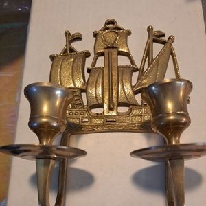 Solid brass candlestick